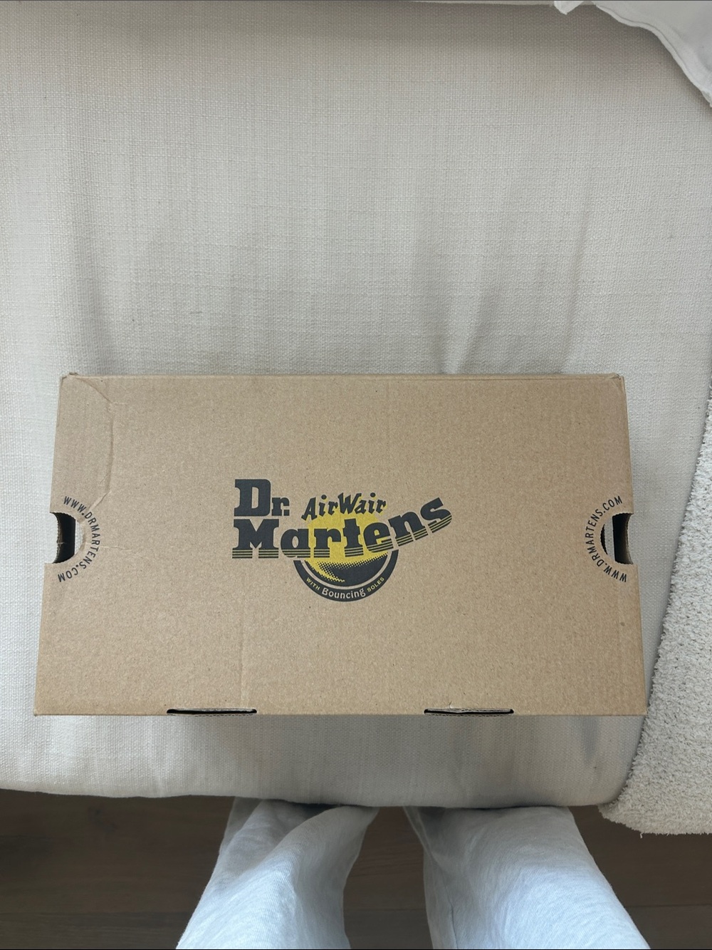 Dr. Martens Black Leather Mary Jane Shoes with Yellow Stitching - Picture 4 of 4